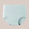 Ropa interior de algodón para mujer con entrepierna extendida antibacteriana de grafeno, cintura alta, abdomen, transpirable, talla grande, antibacteriana, sin costuras, nueva