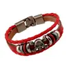 Joyería Popular Coreana Punk Transfronteriza Pulsera de Estudiante Pulsera de Pareja Pulsera de Cuero Multicolor Tejida a Mano
