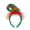 Accesorios para el cabello de niños europeos y americanos sombrero de elfo diadema de Navidad Halloween divertido tocado de decoración navideña europea y americana en stock lote
