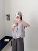 Colete Sem Manga com Gola Alta e Zíper Estilo Coreano para Mulheres Nova Coleção Primavera/Verão 2026 Solto Versátil Camada de Base Afinando Top Tendência
