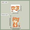 Divertido-f685 gato de dibujos animados y ratoncito dormitorio sala de estar fondo hogar pegatinas de pared decorativas autoadhesivas
