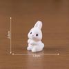Miniaturas Fofas de Coelhos para Micro-Paisagens, Decorações de Casa de Bonecas DIY, Acessórios para Pendurar, Mini Enfeites