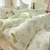 Capa de edredom 100% algodão puro, peça única, 150x200x230, todo em algodão, estilo novo, capa de edredom para uma pessoa com estampa floral pequena