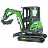 Excavadora Hidráulica de 2.5 Toneladas para Exportación al Sudeste Asiático Nivelación de Tierras de Cultivo Miniexcavadora Excavadora para Dragado de Canales de Ríos