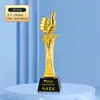 Novo Troféu de Cristal Reunião Esportiva Criativa Presentes Requintados Reunião Anual da Empresa Medalha de Funcionário Lembranças