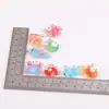 Cogumelo Pena de Repolho Resina Acrílico 3D DIY Colar Pulseira Pingente Pequeno Acessórios de Joia Feitos à Mão