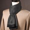 Lenço de Seda de Amora de Alta Qualidade para Homem Lenço de Seda Primavera Outono e Inverno Estilo Chinês Listra Longa Presente de Negócios para Namorado
