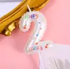 Decoración de pastel sencilla para el Día de San Valentín de Qixi, vela insertada de amor para la confesión de parejas, lazo de cinta estilo ballet