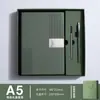 Cuaderno A5, logo personalizado, set de caja de regalo, diario para reuniones de negocios, cuaderno de tapa blanda engrosada, venta al por mayor