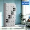 Gabinete metálico de almacenamiento de 24 puertas personalizado por el fabricante para talleres y gimnasios, con cerradura, engrosado y a prueba de óxido, casillero para personal con estantes