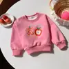 Ropa elegante de otoño nueva para niñas, sudadera de manga larga de moda con estampado de dibujos animados para niñas pequeñas