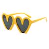 Moda Transfronteriza Nuevas Gafas de Sol Personalizadas de Amor Pastel Divertidas Gafas de Sol con Forma de Corazón de Melocotón Gafas de Sol de Moda Europeas y Americanas para Mujer