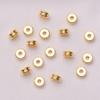18K ouro cor retenção duplo espaçador suave frisado diy jóias artesanais acessórios frisado material espaçador atacado
