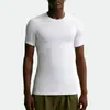 Calça Legging Esportiva de Corrida ao Ar Livre para Primavera e Verão Masculina, Basquete, Respirável, Secagem Rápida, Compressão, Fitness, Camiseta Masculina de Manga Curta