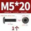 Tornillos para Muebles de Acero Inoxidable 304 Negros con Cabezas Planas Grandes, Allen, Cabezas Redondas, Tornillos de Borde Biselado y Pernos para Contrachapado