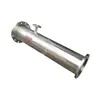 Misturador de linha de carbono em aço inoxidável, compacto e pequeno, misturador de linha de carbono em aço inoxidável com conexão por flange