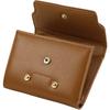 Cartera de mujer estilo coreano doble Liu Ding Cartera pequeña simple de PU de alta gama Cartera con hebilla triple para monedas