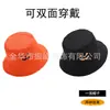 Novo Chapéu de Pescador Estampado Tendência Personalizado de Halloween Masculino Feminino Versátil Dupla Face Versátil Chapéu Balde Chapéu de Sol para Exterior