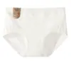 Clase a Algodón Crudo Algodón Puro Cintura Media Ropa Interior para Mujer 7A Antibacteriano Ácido Poliláctico Algodón Saludable para Bebé Calzones Blancos para Niña