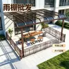 Toldos para patios de villas, sombrillas de aleación de aluminio para patios - Mediciones e instalación profesional en sitio para mejorar el atractivo estético de su espacio