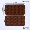 Molde de Silicona para Chocolate de Dibujos Animados Multiestilo Transfronterizo con Números y Letras Molde para Hornear DIY Molde para Fudge Cubitos de Hielo