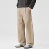 Pantalones casuales holgados de estilo retro americano nuevos para hombre 2026, con lavado vintage, estilo workwear japonés, corte recto y diseño versátil