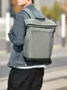 Mochila de Viaje para Commuting de Negocios para Hombres, Mochila Sencilla para Hombres, Gran Capacidad, Resistente al Agua, Mochila para Laptop con Cierre Enrollable