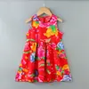 Vestido Floral de Estilo Western para Niña Vestido Vall sin Mangas de Verano para Niña Vestido de Princesa Delgada Camisón Lindo para Bebé