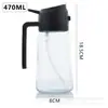 Botella Portátil de Aceite en Spray, Botella de Aceite de Vidrio de Doble Propósito para Rociar y Verter, Botella de Aceite en Spray con Niebla Libre de Aceite para Cocina del Hogar