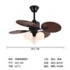 Lámpara Ventilador de Comedor de Lujo Estilo Americano Vintage Retro para Dormitorio Estudio Viento Suave Silencioso Lámpara de Protección Ocular