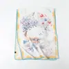 Pañuelo de Seda Grande Largo Estampado de Camello del Desierto Flor Cortada Primavera y Verano Chal de Viaje de Alta Gama Protección Solar Pañuelo para Mujer Pañuelo para la Cabeza