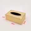 Caja de pañuelos de cuero lista para usar con cordón, hecha a mano y personalizable, adecuada para habitaciones de invitados y mesas de restaurante, con textura de cuero sintético