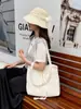 Bolsa de Lona con Encaje para Mujer 2025 Nueva Versátil Bolso Bandolera para Viajes Cotidianos Estilo Japonés Fresco Bolso Tote de Gran Capacidad