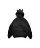 Amazon outono e inverno cross-border novo americano high street diabo chifre chapéu coletes casais com pullover top atacado