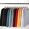 Camiseta de Manga Larga Pesada Estilo Japonés para Mujer, Top Holgado para Pareja, Camiseta Básica, Estilo Otoño, Camiseta Blanca para Hombre