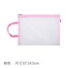 Cabello Morita A4 malla transparente de una y doble capa Macaron Morandi bolso de mano bolsa para archivos tutorial bolsa sistema de logotipo