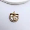 Coroa Banhada a Ouro Cobre Pingente Redondo Pequeno Rainha Material para Miçangas DIY Acessórios de Joias Brincos