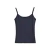 Camisola Elástica Justa com Estampa de Bolinhas, Novo Estilo de Verão, Top Curto Elegante e Versátil sem Mangas