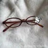 Marco Pequeño Plano Espejo Plano Estilo Cómic Bidimensional Sin Maquillaje Forma Cóncava Rojo Literario Más Vendido Gafas de Running Venta al Por Mayor