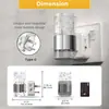 Luz Noturna de Acrílico GY211 Faixa Prateada DCH2 Luxo Leve Cilindro Bolha Sensor de Ambiente Versão Plug-in