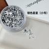 Yan Ling Lentejuelas Estrella de Cinco Puntas Joyería para Uñas Brillo Estrella de Cinco Puntas Dorado plateado Lentejuelas Pequeñas Joyería de Hada