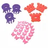 Pegatinas de Animales Marinos de Eva para Jugar con Agua Infantiles, Tiburón, Delfín, Cangrejo Suaves de Espuma, Juguetes de Baño