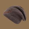 Gorro para Hombre Invierno Forrado de Polar Grueso Lana Tejida Invierno Ciclismo Protección para Orejas Resistente al Frío Gorra a Prueba de Viento Exterior Impermeable a la Humedad