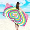 Toalla de playa de terciopelo de un lado para comercio exterior, toalla de playa de microfibra, toalla de verano con múltiples patrones, toalla de baño, playa de verano