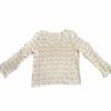 Top de Encaje de Algodón Chaleco para Habitación con Aire Acondicionado Ropa de Playa Ganchillo Calado Moda de Manga Larga para Mujer Ropa de Playa