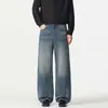 Chegada Nova Outono 2026 Estilo Americano Retrô Old Money Luxo Leve High Street Jeans Soltos de Perna Reta