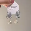 Pendientes Azules de Mariposa de Diseño Exclusivo de Gama Alta para Mujer, Nuevos Accesorios de Oreja de Moda Populares Verano 2025