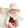 Sombrero para Bebé Niña Primavera y Otoño Estilo Coreano Ala Grande Protector Solar Sombrero de Pescador Verano de Bebé Delgado Protector Solar Sombrero de Cubo para Niña