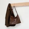 Bolso de Piel de Vaca 2025 Nuevo Otoño e Invierno Retro Piel Genuina Bolso de Mujer Bolso Tote Textura Versátil Bolso de Hombro para Viajes