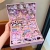 Conjunto de Tocados para el Día del Niño Caja de Regalo para el Cumpleaños de una Niña Pinza para el Cabello de Princesa Cuerda para el Cabello Accesorios para el Cabello